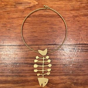 Tory Burch Fishbone Necklace